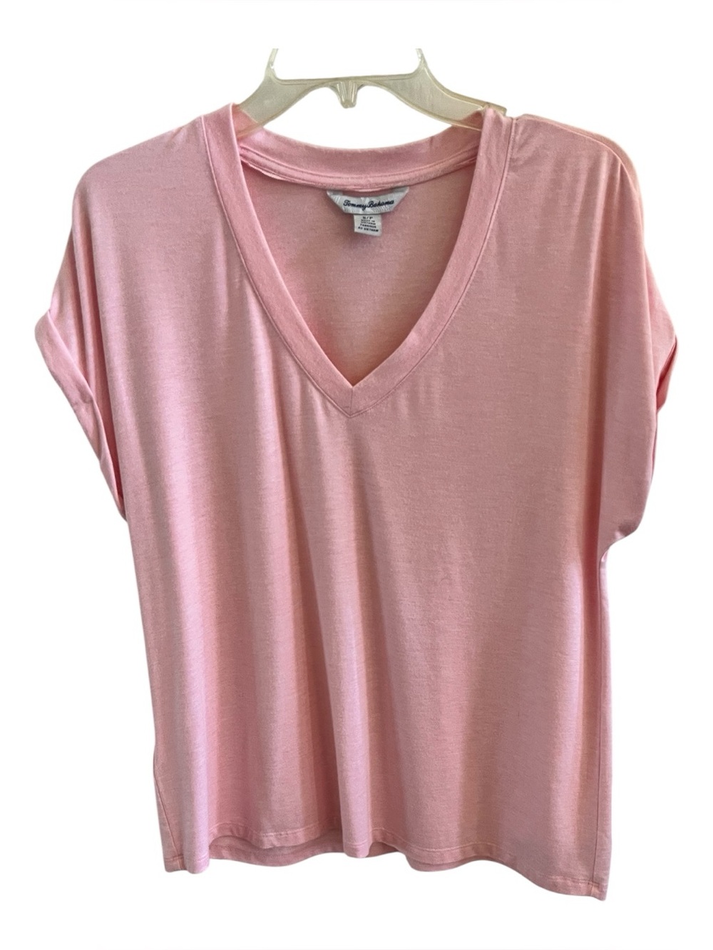 Tommy Bahama Ladies short sleeve top, pink, size small